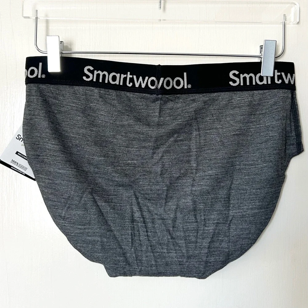 NWT Smartwool Men's MerinoSport 150 Boxer Brief Medium Gray Heather M Base Layer